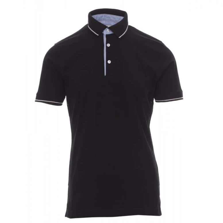 Kurzarm-Polo Cambridge mit Oxford-Innenstoff AY 7433