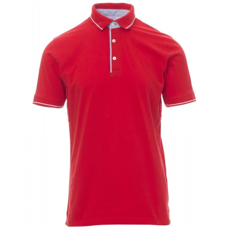 Kurzarm-Polo Cambridge mit Oxford-Innenstoff AY 7433
