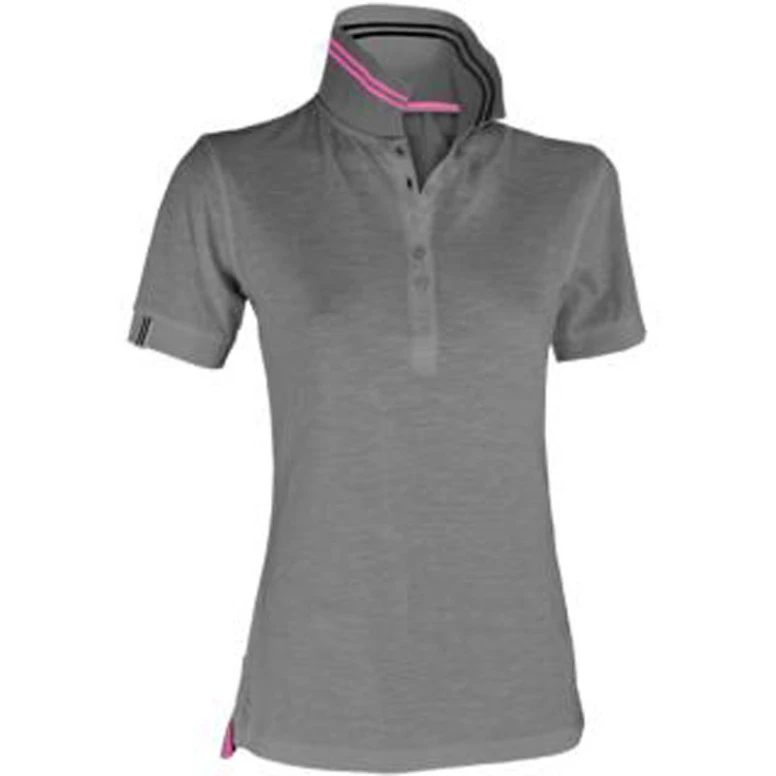 Kurzarm-Nautic-Polo für Damen mit fluoreszierenden Streifen am Kragen - Payper AY 7418