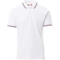 Unisex-Polo France mit Kurzarm und kontrastierenden Trikolor-Streifen - Payper