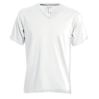 T-Shirt mit V-Ausschnitt und kurzen Ärmeln aus 100% Baumwolle V-Neck Damen - Payper AY 7464