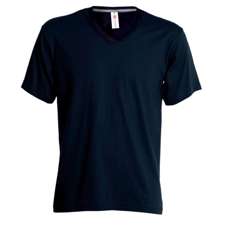 T-Shirt mit V-Ausschnitt und kurzen Ärmeln aus 100% Baumwolle V-Neck Damen - Payper AY 7464