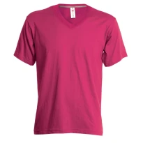T-Shirt mit V-Ausschnitt und kurzen Ärmeln aus 100% Baumwolle V-Neck Damen - Payper AY 7464