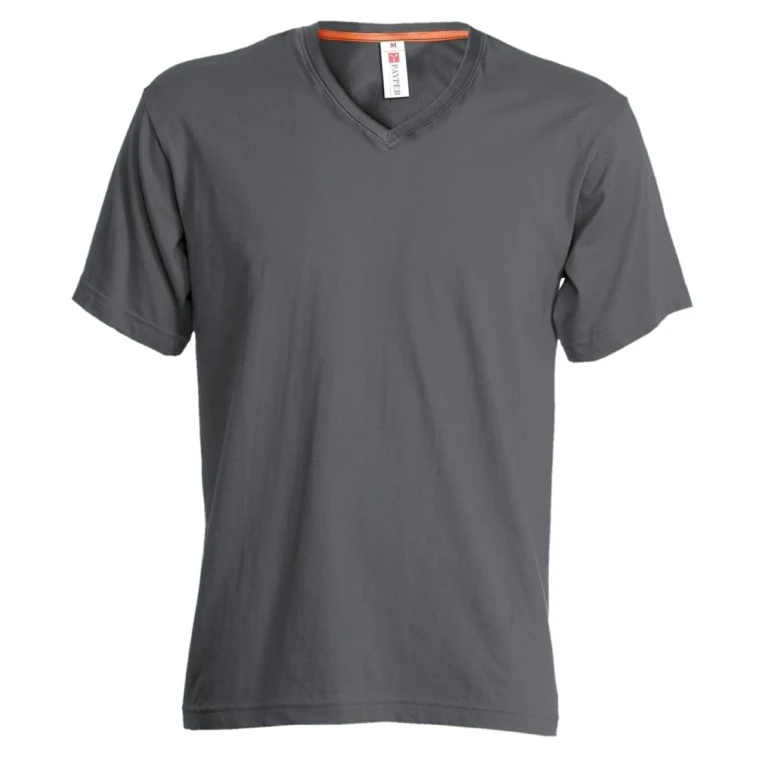 T-Shirt mit V-Ausschnitt und kurzen Ärmeln aus 100% Baumwolle V-Neck Damen - Payper AY 7464