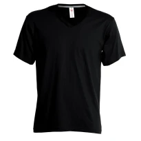 T-Shirt mit V-Ausschnitt und kurzen Ärmeln aus 100% Baumwolle V-Neck Damen - Payper AY 7464