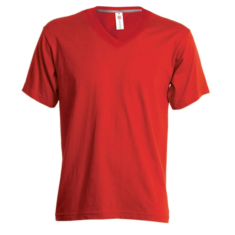 T-Shirt mit V-Ausschnitt und kurzen Ärmeln aus 100% Baumwolle V-Neck Damen - Payper AY 7464