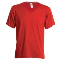 T-Shirt mit V-Ausschnitt und kurzen Ärmeln aus 100% Baumwolle V-Neck Damen - Payper AY 7464