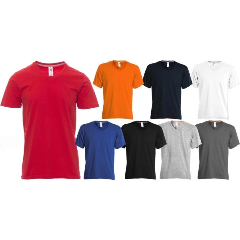 T-Shirt mit V-Ausschnitt und kurzen Ärmeln aus Baumwolle V-Neck - Payper