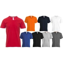 T-Shirt mit V-Ausschnitt und kurzen Ärmeln aus Baumwolle V-Neck - Payper