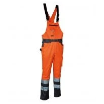 Hochsichtbare Latzhose mit Mehrfach-Taschen Cofra Bright V020-0-00