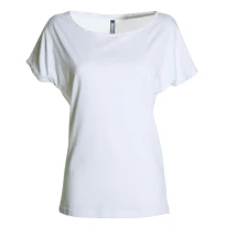 Kurzarm-T-Shirt mit Bootsausschnitt aus 100% Baumwolle Beverly - Payper