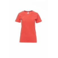 Damen Kurzarm-T-Shirt Rundhals aus Baumwolle - Payper AY 7446