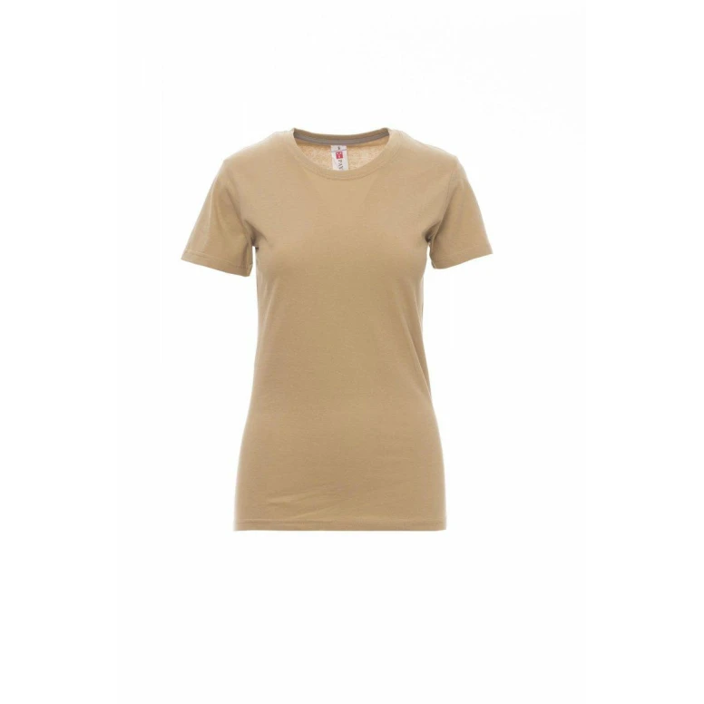 Damen Kurzarm-T-Shirt Rundhals aus Baumwolle - Payper AY 7446