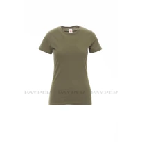 Damen Kurzarm-T-Shirt Rundhals aus Baumwolle - Payper AY 7446