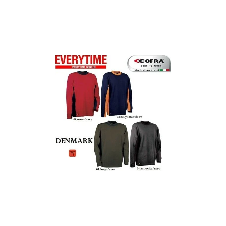 Elastisches Stretch-Arbeits-T-Shirt Cofra Denmark V131-0-01