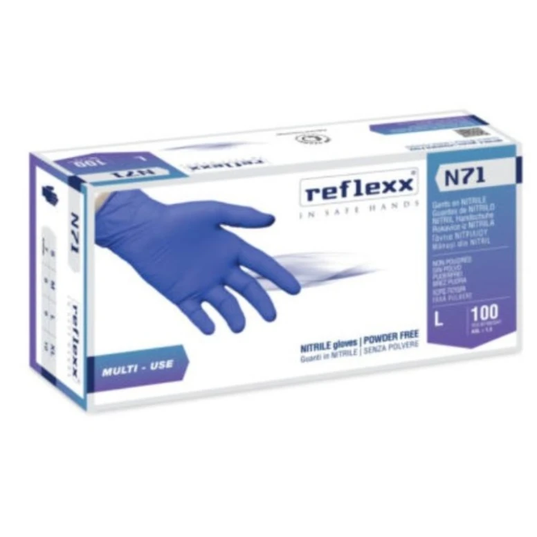 Hypoallergene puderfreie Nitrilhandschuhe Reflexx N71