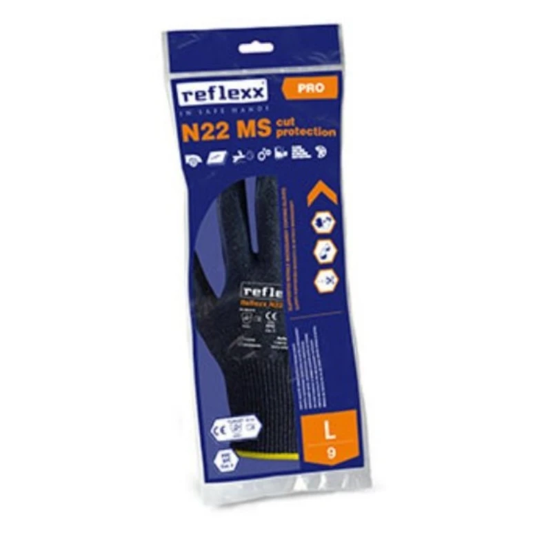 Arbeitshandschuhe aus Nitril MicroSandy Reflexx N22 MS mit Schnittschutz