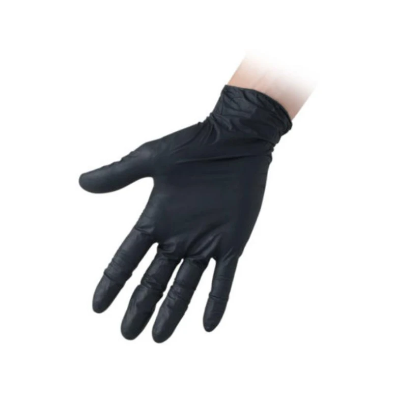 Schwarze puderfreie Nitrilhandschuhe Reflexx 67
