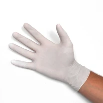 Einweg-Latexhandschuhe puderfrei Weiß – 100 Stück