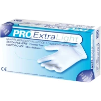 Einweg-Latexhandschuhe puderfrei Weiß – 100 Stück