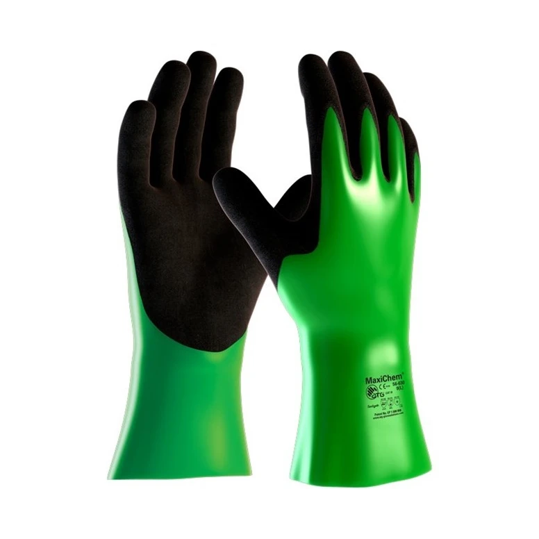 12 Paare - ATG Maxichem Arbeits Handschuhe in Nitril 56-630
