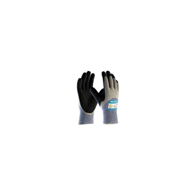 12 Paare - ATG Maxicut Oil Arbeits Handschuhe in Nitril 34-505