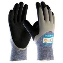 12 Paare - ATG Maxicut Oil Arbeits Handschuhe in Nitril 34-505