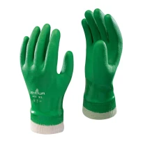 10 Paare - Showa 600 Handschuhe mit doppelter PVC-Beschichtung, vollständig WASSERDICHT SH600