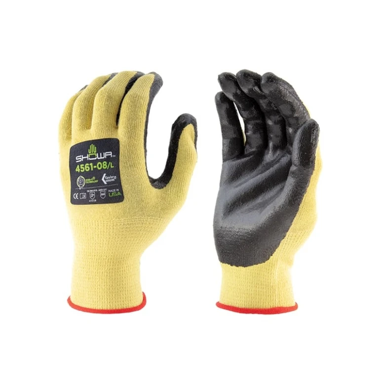 12 Paare - Showa 4561 Handschuhe in KEVLAR, schnittfest und hitzebeständig, mit Nitril beschichtet, Modell SH4561