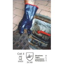 12 Paare - Showa 7199NC Handschuhe in Nitril und verstärktem Jersey-Baumwolle – Modell SH7199NC