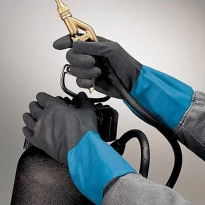 10 Paare - Showa CHM Handschuhe – Aus Latex/Neopren für chemischen Schutz, Modell SHCHM
