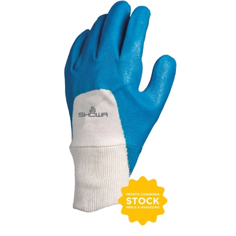 12 Paare - Showa 4400 Handschuh – Öl- und Abriebfest, mit Nitril beschichtet, Modell SH4400