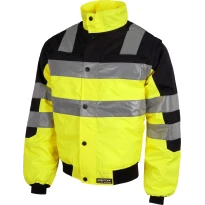 Pilot Warnschutzjacke mit abnehmbaren Ärmeln - C3750 Workteam