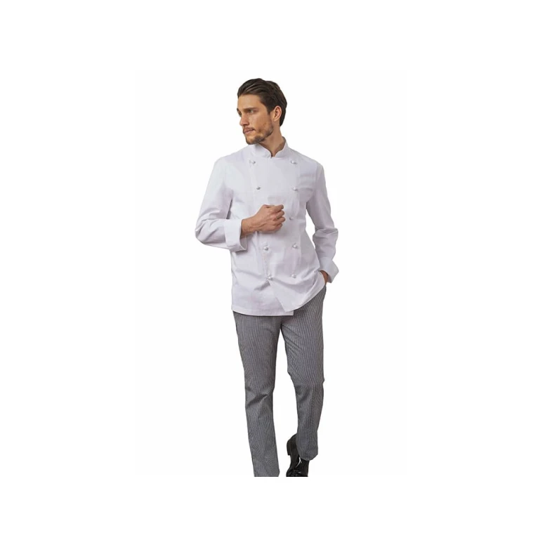 Unisex-Kochjacke 100% Baumwolle Step One Horeca Siggi - 5 Stück - 68SE0314/00-9000