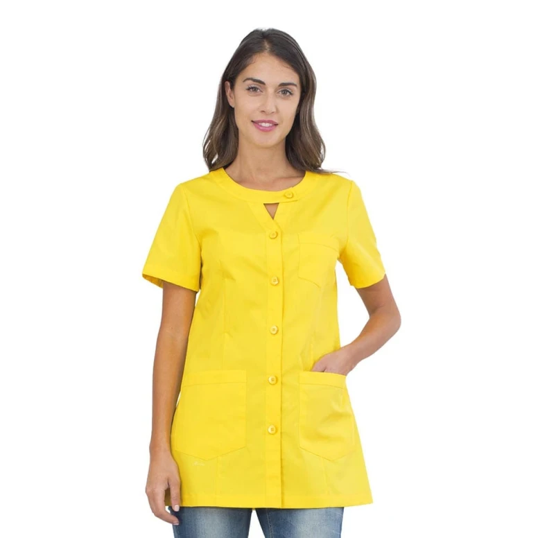 Damen Tunika kurzärmelig Alpha Horeca Siggi mit Knopfleiste - 28CS1593/00-0001