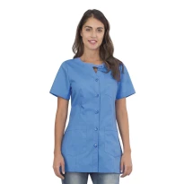 Damen Tunika kurzärmelig Alpha Horeca Siggi mit Knopfleiste - 28CS1593/00-0001