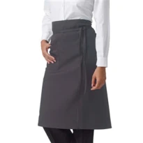 Arbeitsschürze unisex Ancona Horeca Siggi mit Brusttasche und ohne Latz - 28PZ0014/00-9001