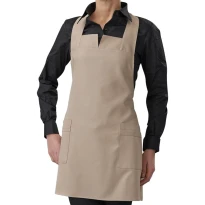 Schürze Damen mit Latz Aurora Horeca Siggi in Kniehöhe - 28PZ0345/00-0111
