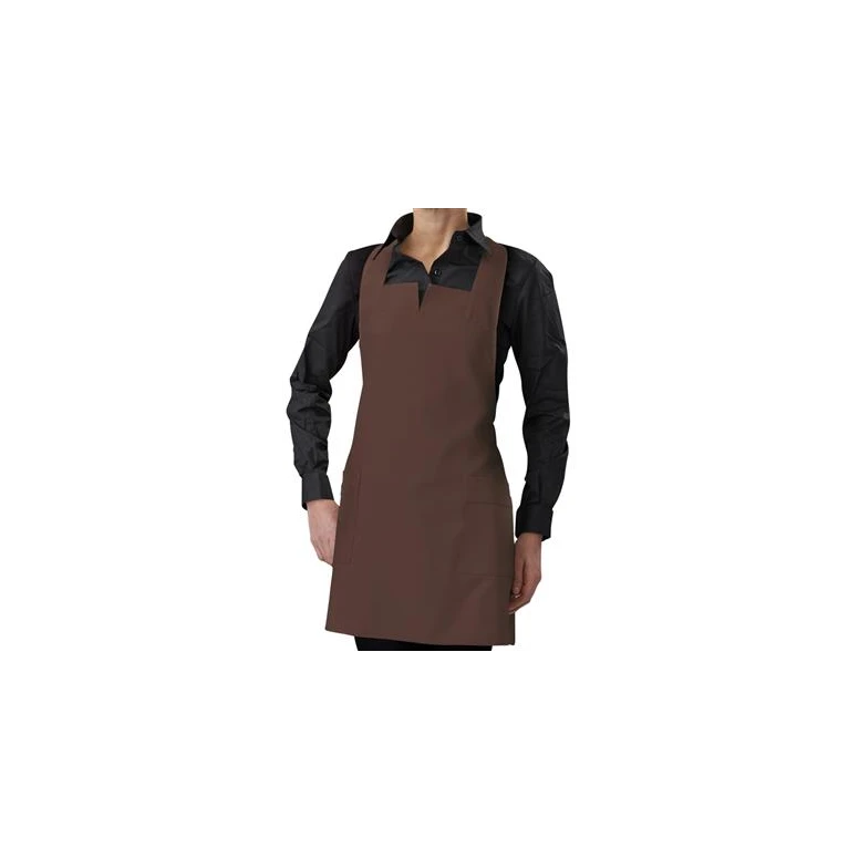Schürze Damen mit Latz Aurora Horeca Siggi in Kniehöhe - 28PZ0345/00-0111