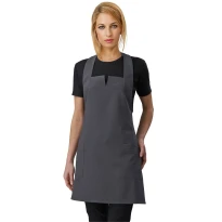 Schürze Damen mit Latz Aurora Horeca Siggi in Kniehöhe - 28PZ0345/00-0111