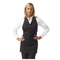 Schürze Damen mit Latz Nadia Horeca Siggi schmutzabweisend und strickfrei - 28PZ0233/00-9001