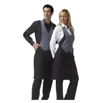 Schürze mit Latz unisex Bologna Siggi schmutzabweisend und strickfrei - 28PZ0010/00-9001