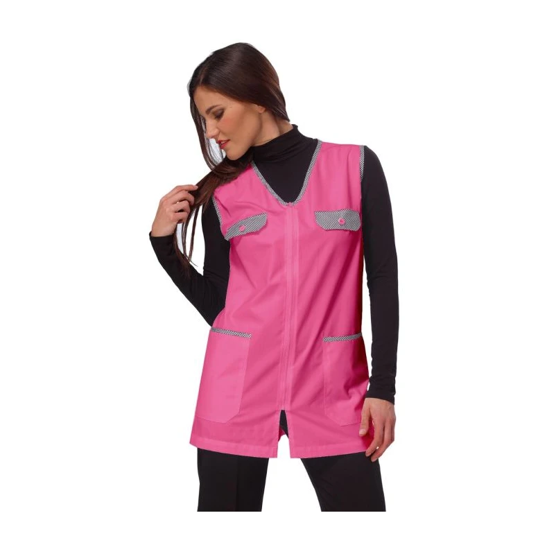 Alles muss raus  -  Überkleid für Damen Melany mit Reißverschluss Horeca Siggi -  28SC0068/00- 0001 Größe L Farbe Hellblau