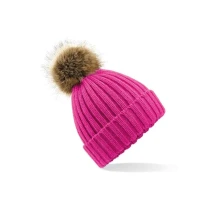 Mütze Pelz Pom Pom Chunky Beanie Beechfield - B412