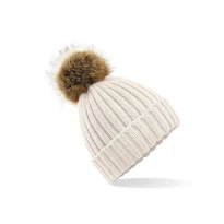Mütze Pelz Pom Pom Chunky Beanie Beechfield - B412