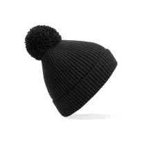 Mütze Engineered Knit gerippt Pom Pom Beanie Beechfield - B382