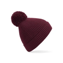 Mütze Engineered Knit gerippt Pom Pom Beanie Beechfield - B382