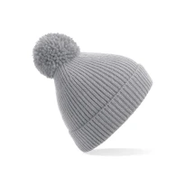 Mütze Engineered Knit gerippt Pom Pom Beanie Beechfield - B382