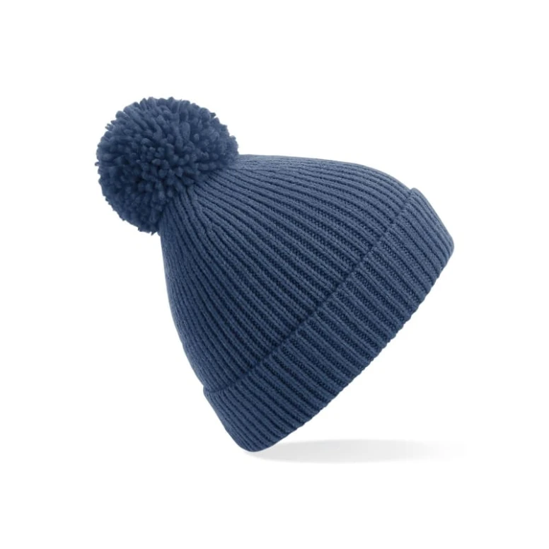 Mütze Engineered Knit gerippt Pom Pom Beanie Beechfield - B382
