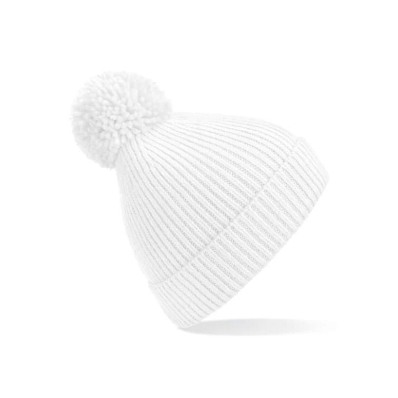 Mütze Engineered Knit gerippt Pom Pom Beanie Beechfield - B382